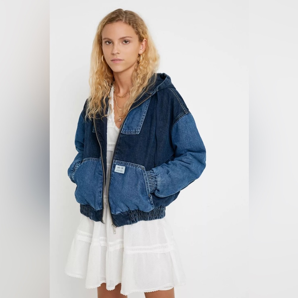 New Bdg Patchwork Denim Hooded Jacket - image 1
